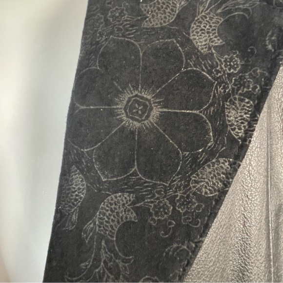 Global Identity G-III Vintage Long Leather Jacket Size Large - Picture 7 of 8